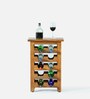 Avyanna Solid Wood Bar Cabinet In Natural Finish