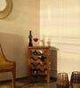 Avyanna Solid Wood Bar Cabinet In Natural Finish