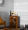 Avyanna Solid Wood Bar Cabinet In Natural Finish