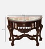 Awadh-Ii Solid Wood Console Table in Walnut Colour