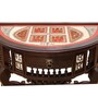 Awadh Teak Wood Console Table in Walnut Finish