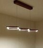 Awry 36 Brown Wooden LED Hanging Lamp