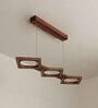 Awry 36 Brown Wooden LED Hanging Lamp