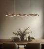 Awry 36 Brown Wooden LED Hanging Lamp