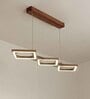 Awry 36 Brown Wooden LED Hanging Lamp