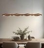 Awry 48 Brown Wooden LED Hanging Lamp
