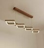 Awry 48 Brown Wooden LED Hanging Lamp