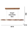 Awry 48 Brown Wooden LED Hanging Lamp