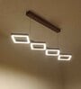 Awry 48 Brown Wooden LED Hanging Lamp