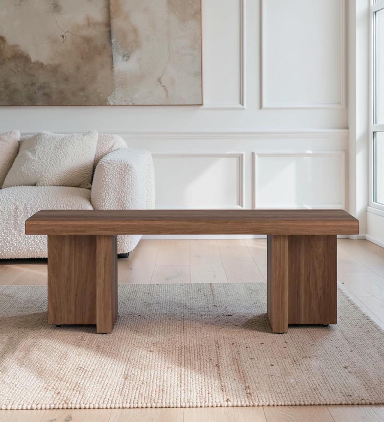Axel Solid Wood Coffee Table In Brown Finish