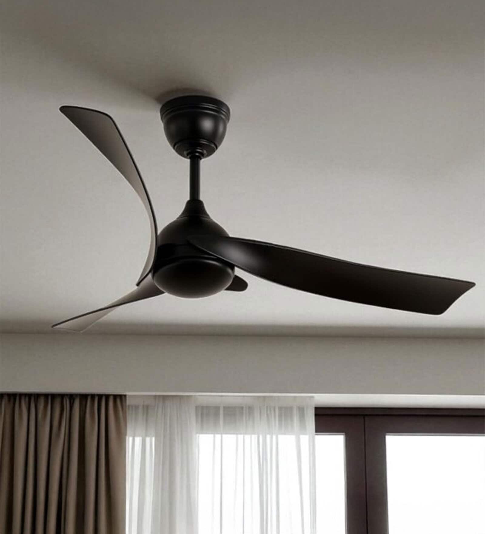 Axen Smart Fan Black Metal , Google & Alexa Remote & App Control