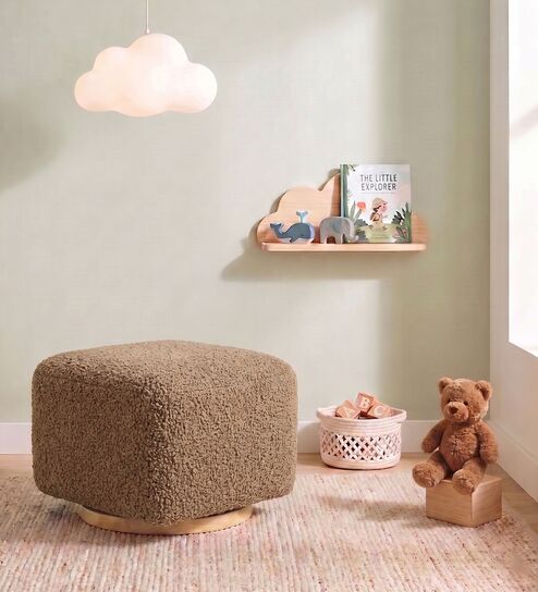 Axel Pouffe In Natural Brown Colour