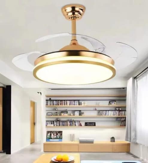 Axor Smart Fan Gold Metal + Acrylic , Google & Alexa Remote & App Control