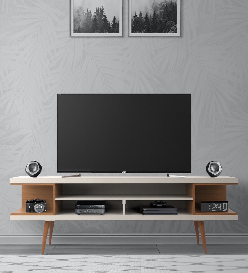 Buy Axel TV Unit in Natural & White Finish by Colibri Online TV