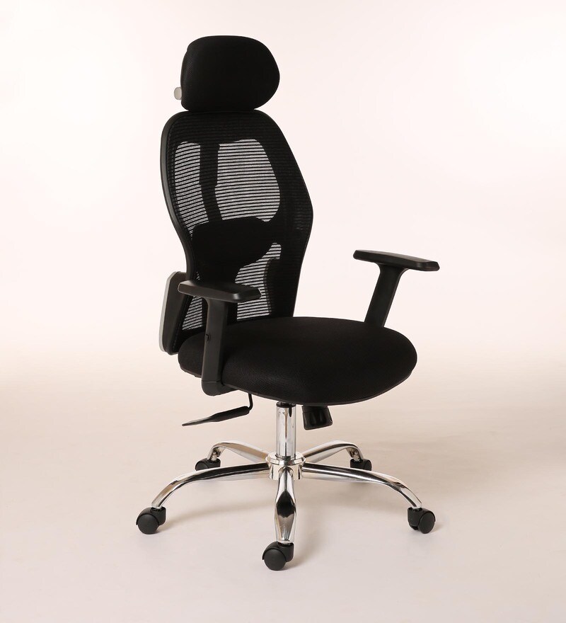 Buy Axis High Back Ergonomic Chair in Black Colour by Star India Online
