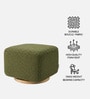 Axel Pouffe In Forest Green Colour