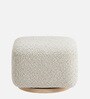 Axel Pouffe In Ivory Colour