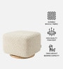 Axel Pouffe In Ivory Colour