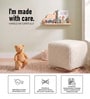 Axel Pouffe In Ivory Colour