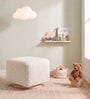 Axel Pouffe In Ivory Colour