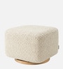 Axel Pouffe In Ivory Colour