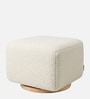 Axel Pouffe In Ivory Colour