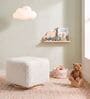 Axel Pouffe In Ivory Colour