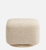 Axel Pouffe In Ivory Colour