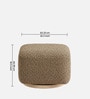 Axel Pouffe In Natural Brown Colour