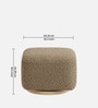 Axel Pouffe In Taupe Colour