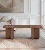Axel Solid Wood Coffee Table In Brown Finish
