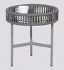 Axle Metal Outdoor Coffee Table in Grey & Grey Finish