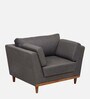 Axton Fabric 1 Seater Sofa in Grey Colour