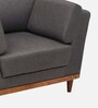 Axton Fabric 1 Seater Sofa in Grey Colour