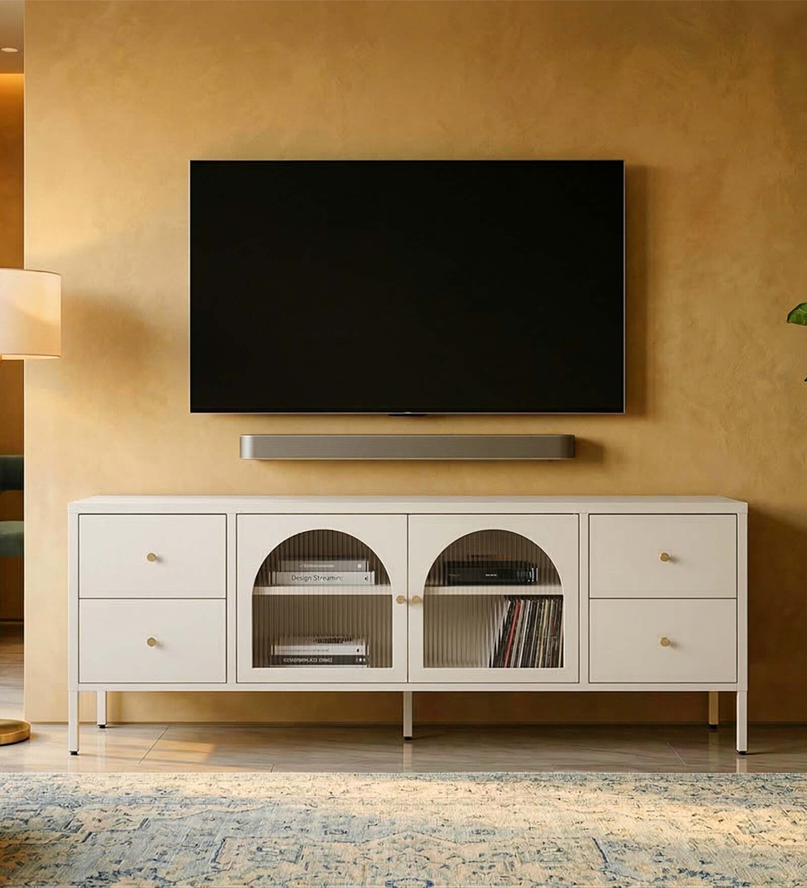 Ayra TV Unit In Beige Finish