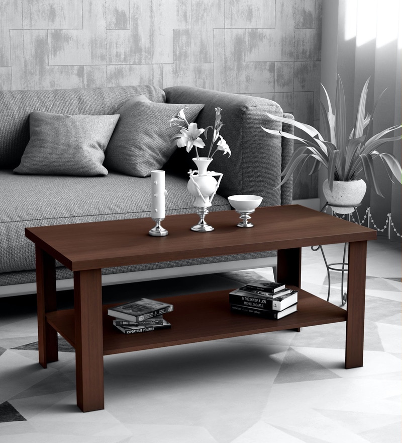 Buy Ayaka Coffee Table in Satin Tobacco Finish Mintwud by Pepperfry
