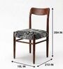 Ay'S Retro Dining Chair In Black And White Colour