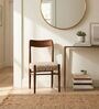 Ay'S Retro Dining Chair In Printed Beige Colour