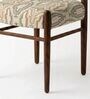 Ay'S Retro Dining Chair In Printed Beige Colour