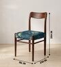 Ay'S Retro Dining Chair In Teal Floral