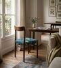 Ay'S Retro Dining Chair In Teal Floral