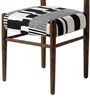 Ay'S Retro Dining Chair In White And Black Colour