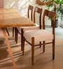 Ays Retro Dining Chair In Natural Teak Finish