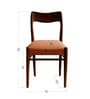 Ays Retro Dining Chair In Natural Teak Finish