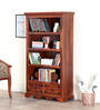 Ayasa Sheesham Wood Book Shelf in Honey oak Finish