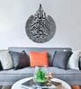 Silver Ayatul Kursi Islamic Wall Art 31X26 Inches