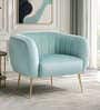 Aylin Velvet Fabric Chair In Light Blue Colour Aylin Velvet Fabric Chair In Light Blue Colour