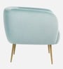Aylin Velvet Fabric Chair In Light Blue Colour Aylin Velvet Fabric Chair In Light Blue Colour