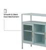 Ayra Metal Crockery Unit with Glass Swing Doors Modern Design and Multi-Purpose Kitchen Storage