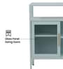 Ayra Metal Crockery Unit with Glass Swing Doors Modern Design and Multi-Purpose Kitchen Storage